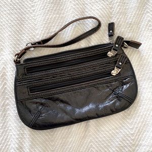 🖤 Fossil wristlet, classic black, genuine leather